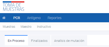 Muestras en proceso