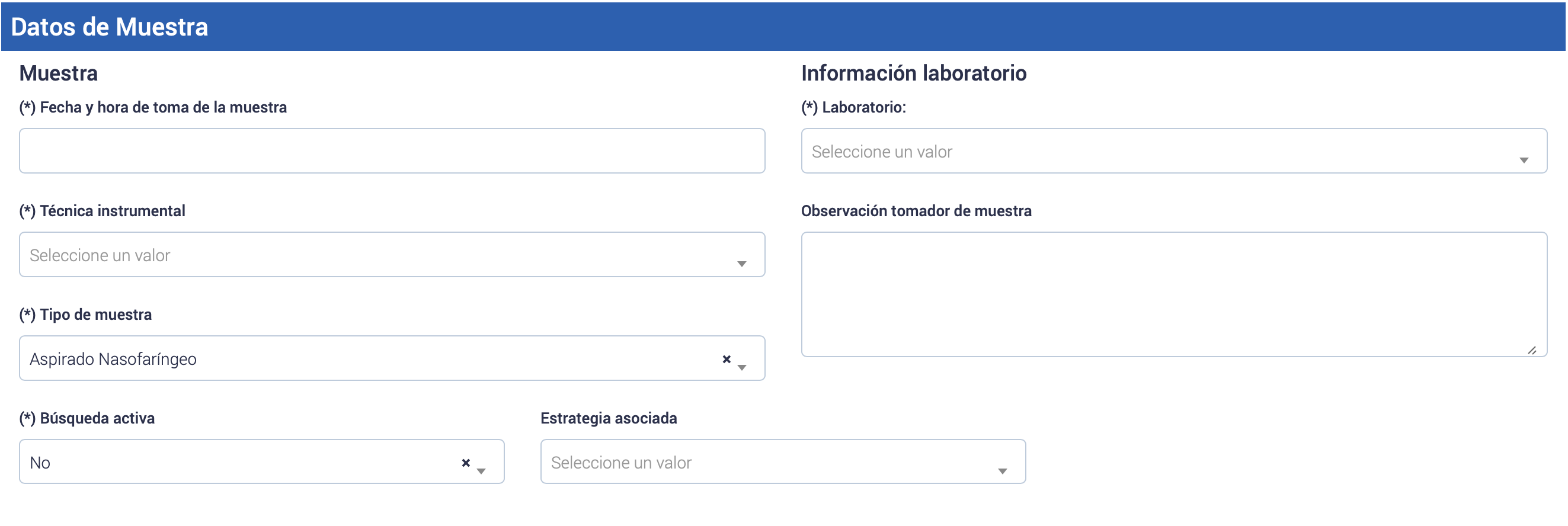 Datos de muestra
